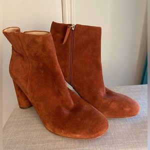 Vintage 60’s Style Suede Ankle Boots